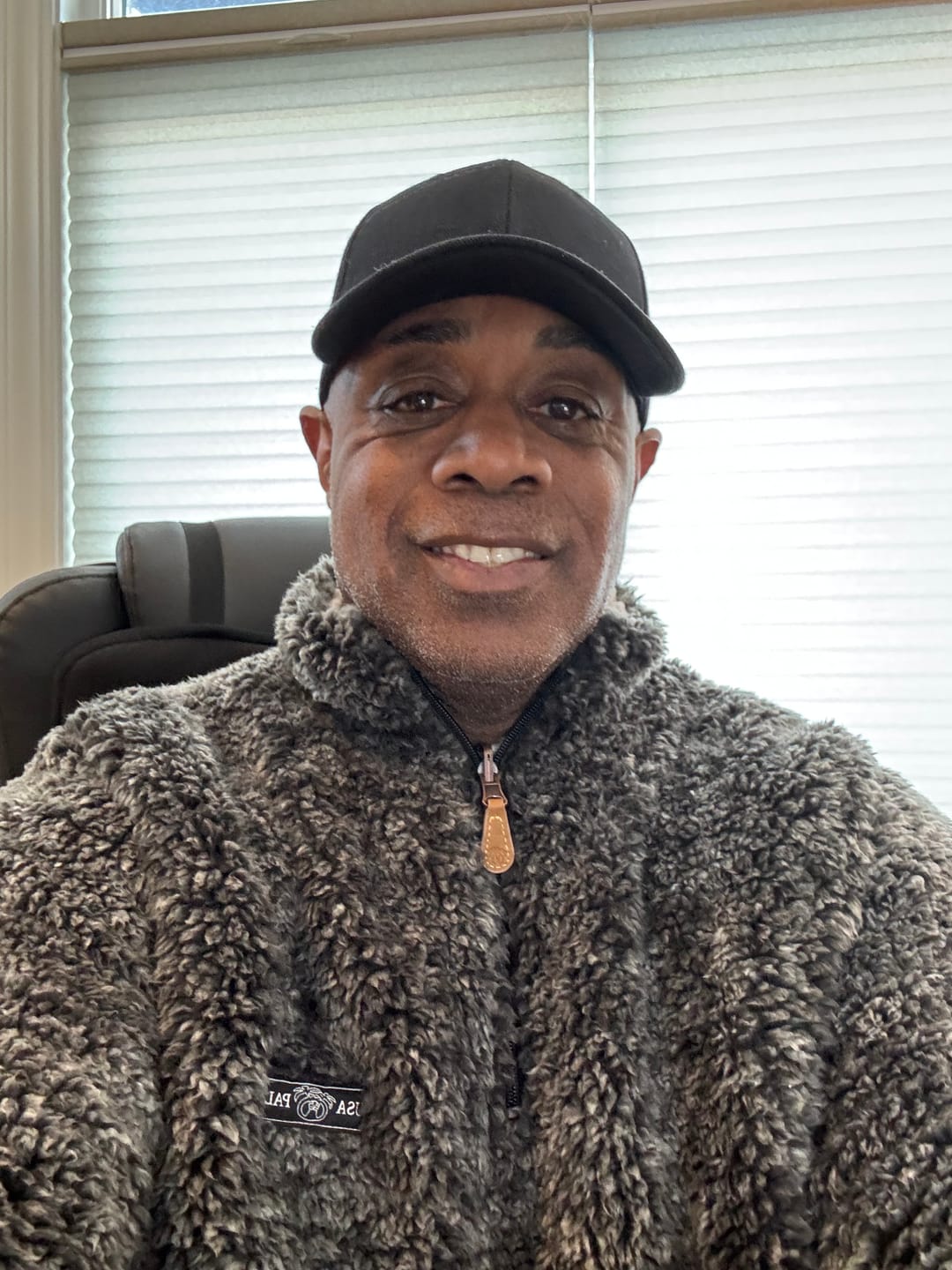Customer photo review of Reversible Double Sherpa 1/4 Zip