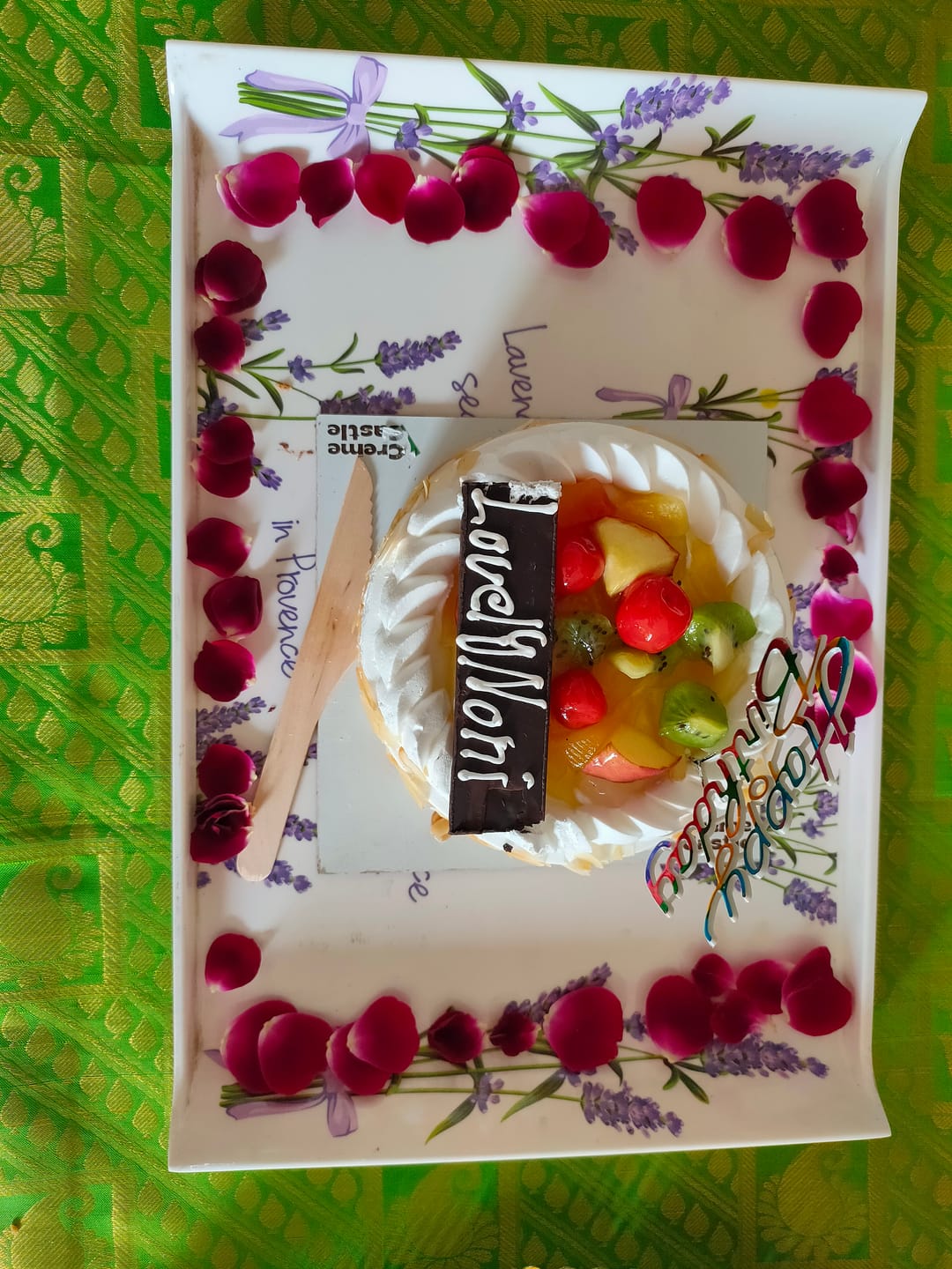 Customer photo review of Fresh Fruit Cake