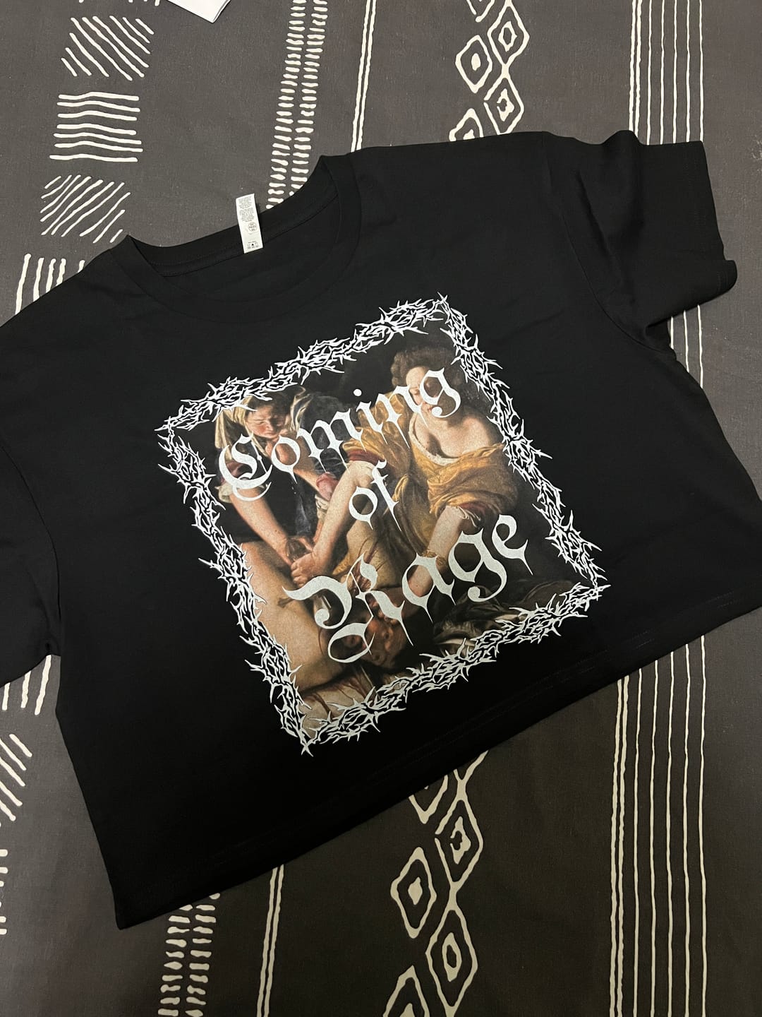 Customer photo review of Coming of Rage Crop Tee