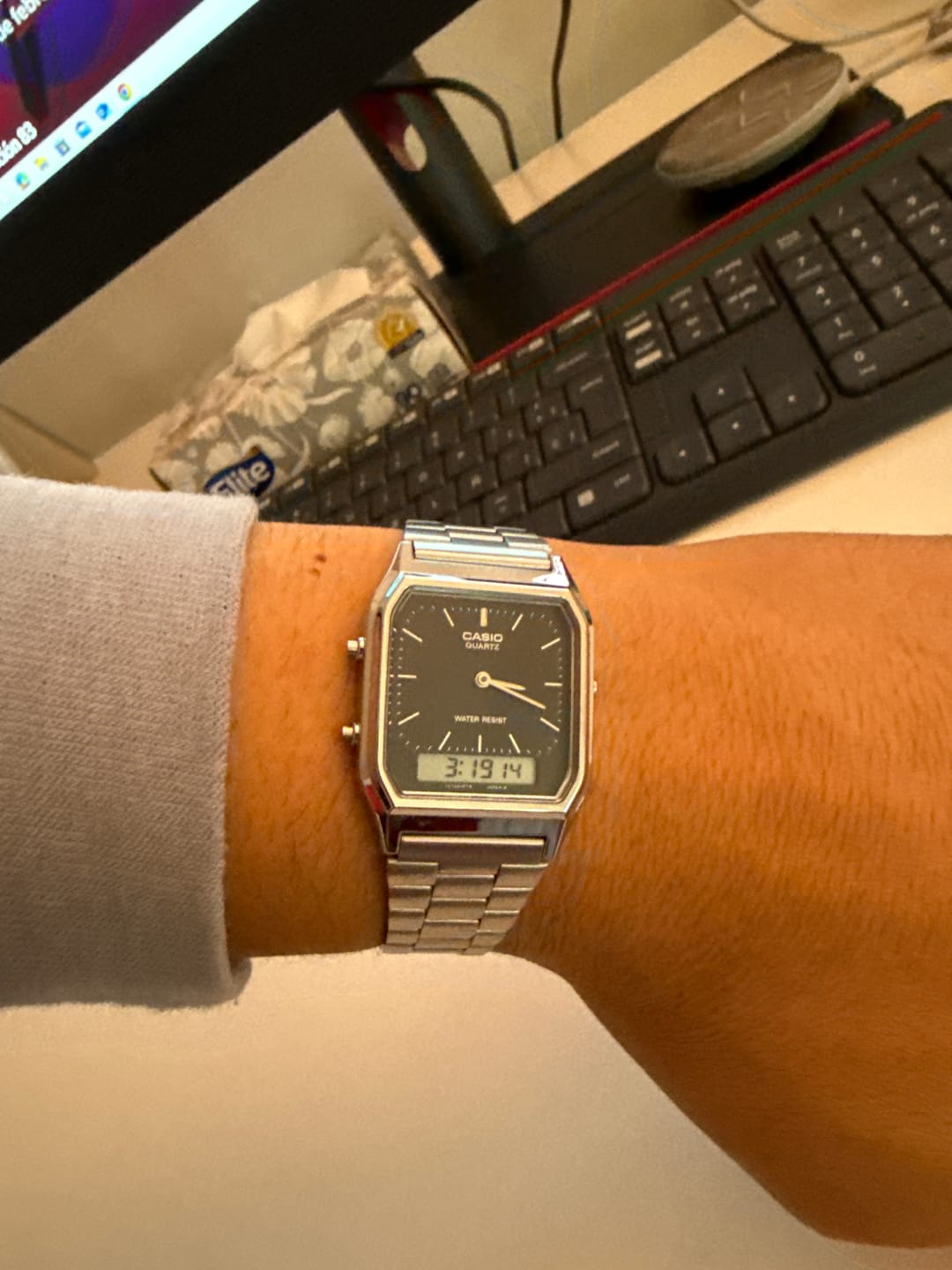 Customer photo review of Reloj Casio Vintage AQ-230A-2A1MQY Analogo Digital Ice Blue