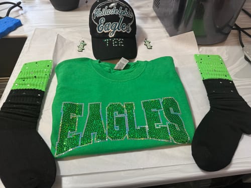 Customer photo review of Eagles SPANGLE Transfer