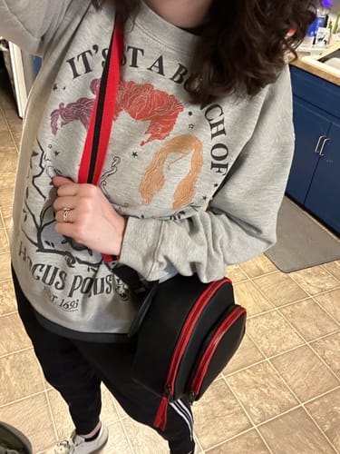 Customer photo review of Obsidian Mickey Anaheim Crossbody