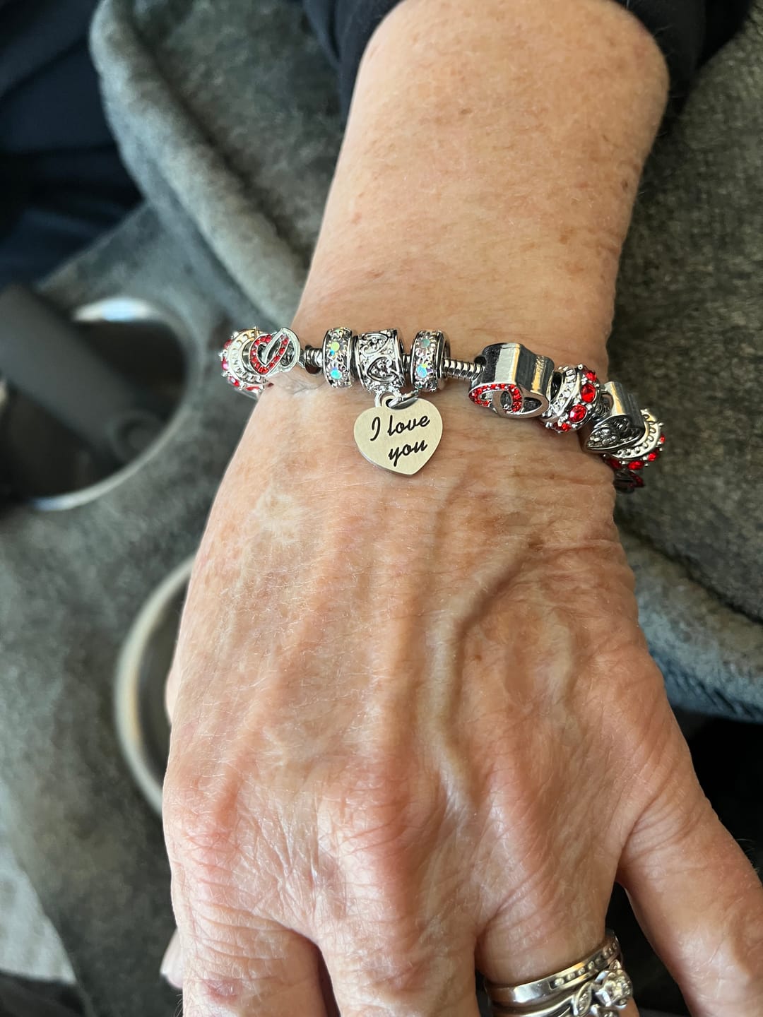 Customer photo review of I Love You Bracelets