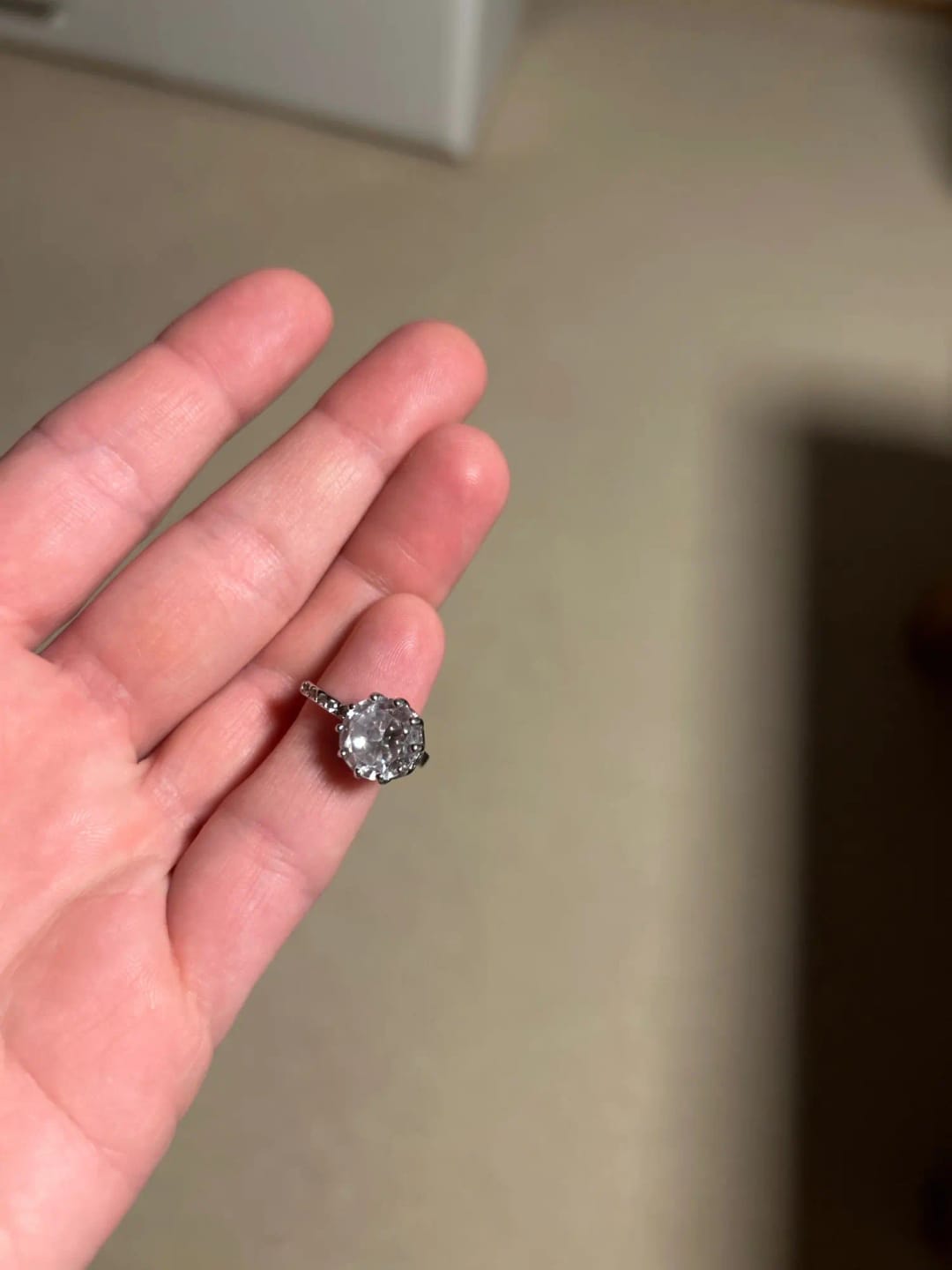 Customer photo review of 925 Sterling Silver Stud Earrings Zircon Crystal — Clear | KIMLUD