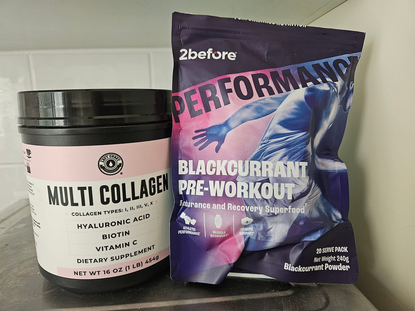 Customer photo review of Blackcurrant Pre Workout - Caffeine Free