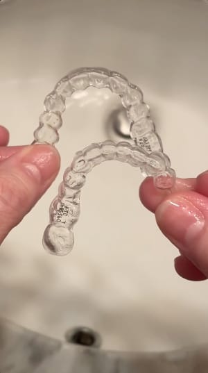 Customer photo review of Daily Retainer & Aligner Cleaner Tablets mint scented