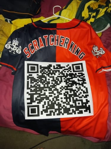 Customer photo review of Custom Light Blue Pink-Black Gradient Fashion Authentic Pullover Pinstripe Baseball Jersey