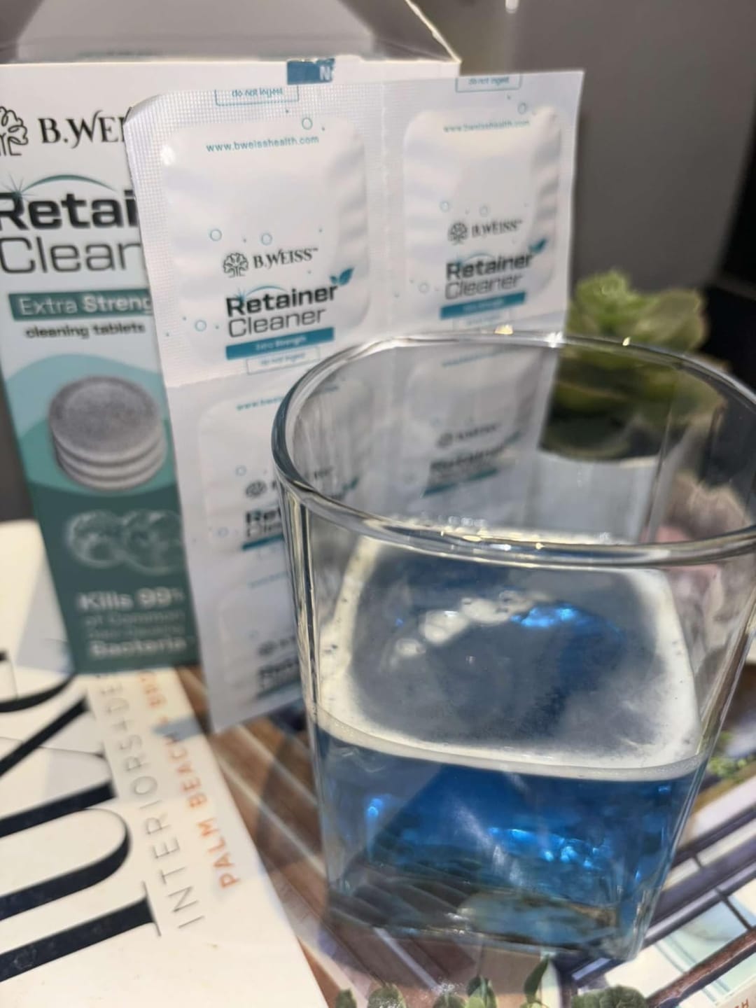 Customer photo review of Daily Retainer & Aligner Cleaner Tablets mint scented