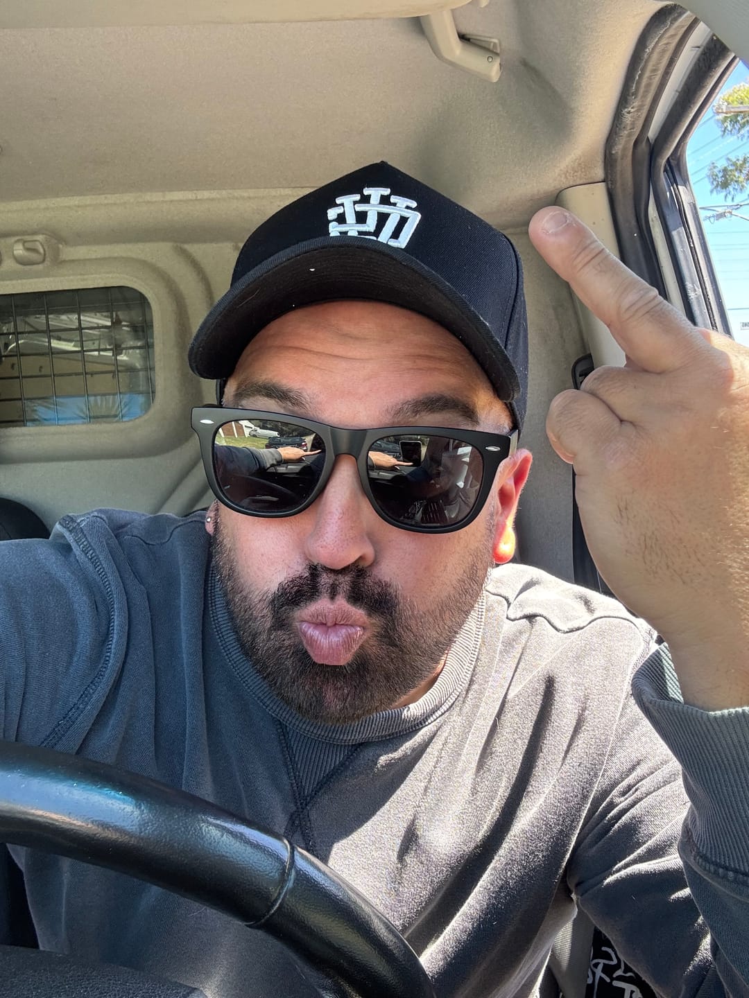 Customer photo review of LVCO "Jet Black" A-Frame Snapback