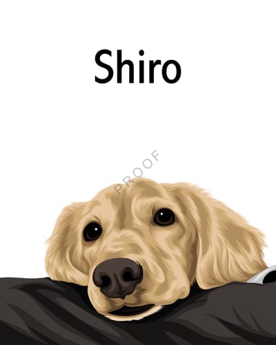 Customer photo review of Petcanvaオーダーメイド ペット似顔絵