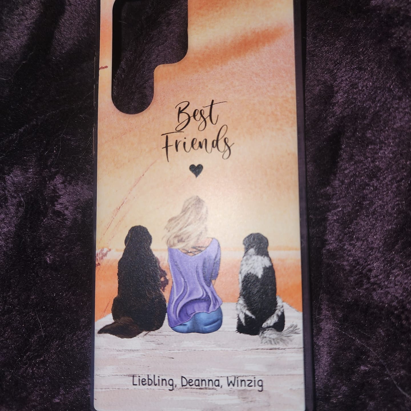 Customer photo review of Together with my pet - Personalized Phone Case