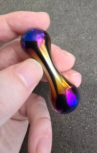 Customer photo review of Titanium Fidget Bone by kaiko