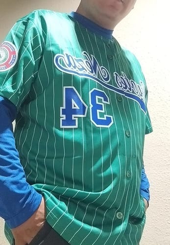 Customer photo review of Custom Red White-Black Gradient Fashion Authentic Baseball Jersey