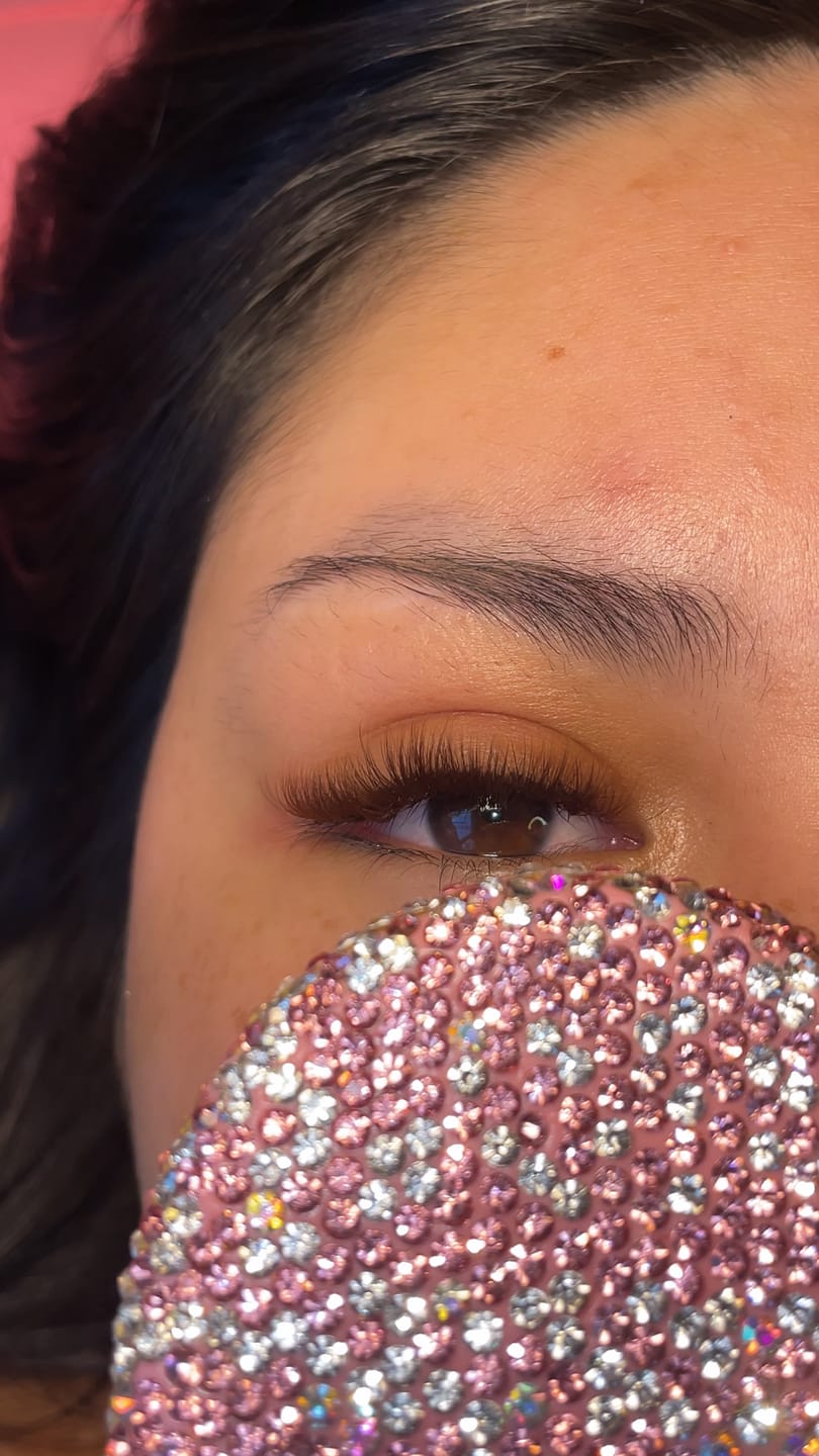 Customer photo review of Brown Color Lash 0.03/0.05mm