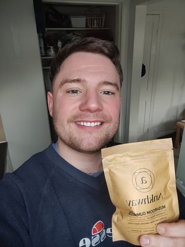 Customer photo review of Mushroom Gummies