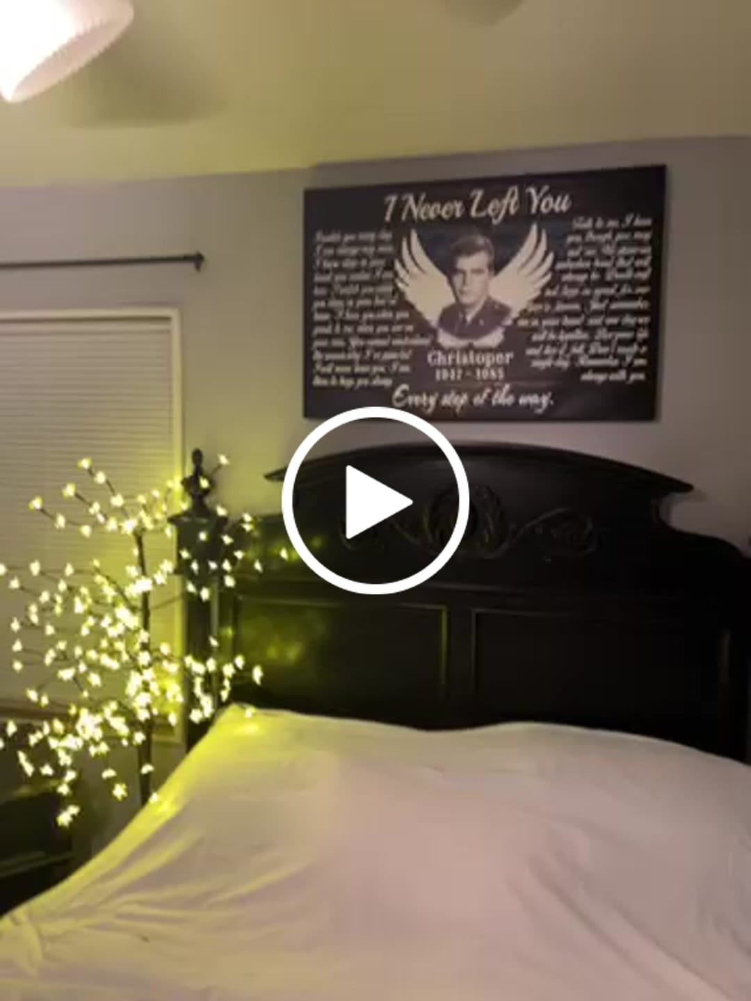 Customer video review of Personalized Canvas Prints, Custom Photo, Memorial Gifts, Sympathy Gifts, Angel Wings I Never Left You Love Dem Canvas