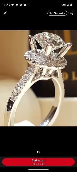 Customer photo review of Sterling Silver Ring Cubic Zirconia Simulated Diamond Tension Setting — Silver | KIMLUD