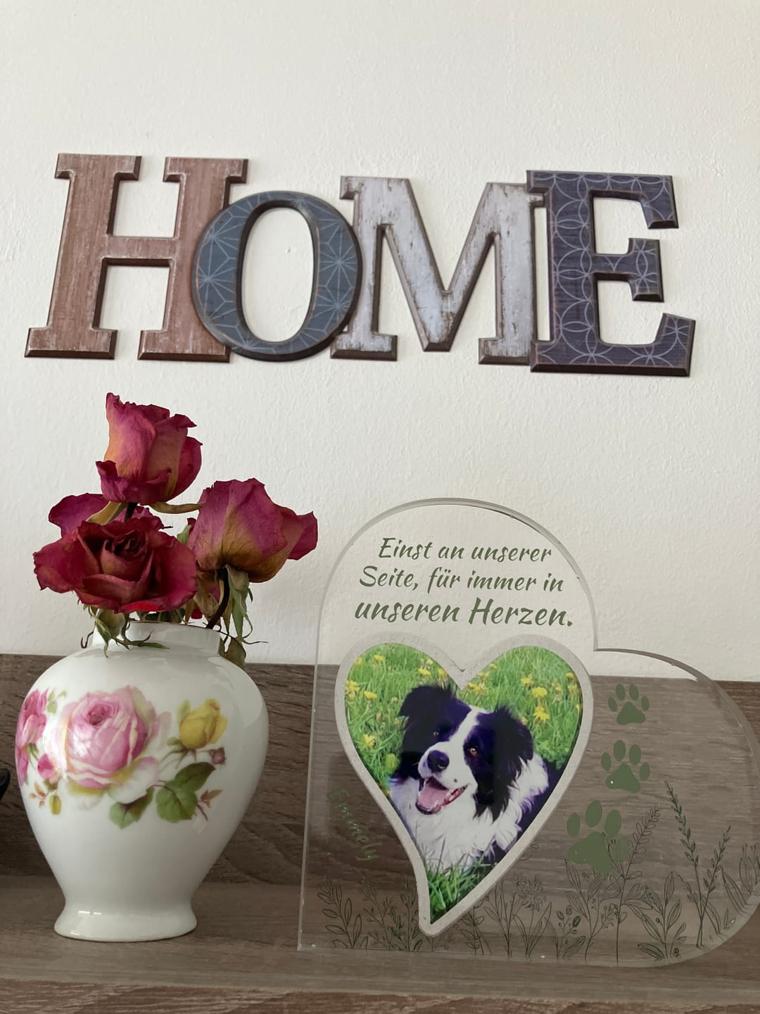 Customer photo review of Einst an meiner Seite - Individuelles Glasherz