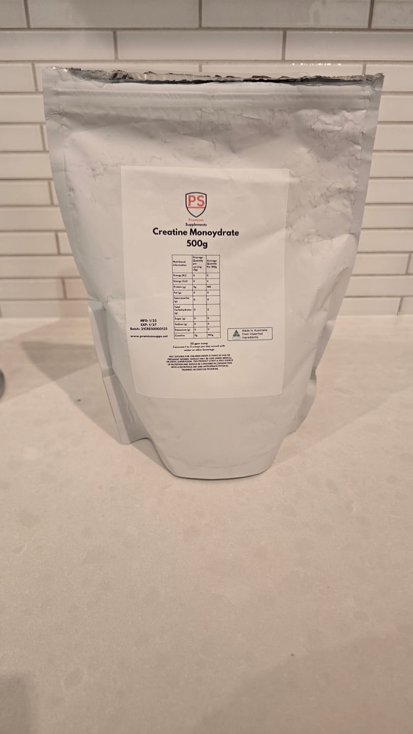 Customer photo review of Micronised Creatine Monohydrate