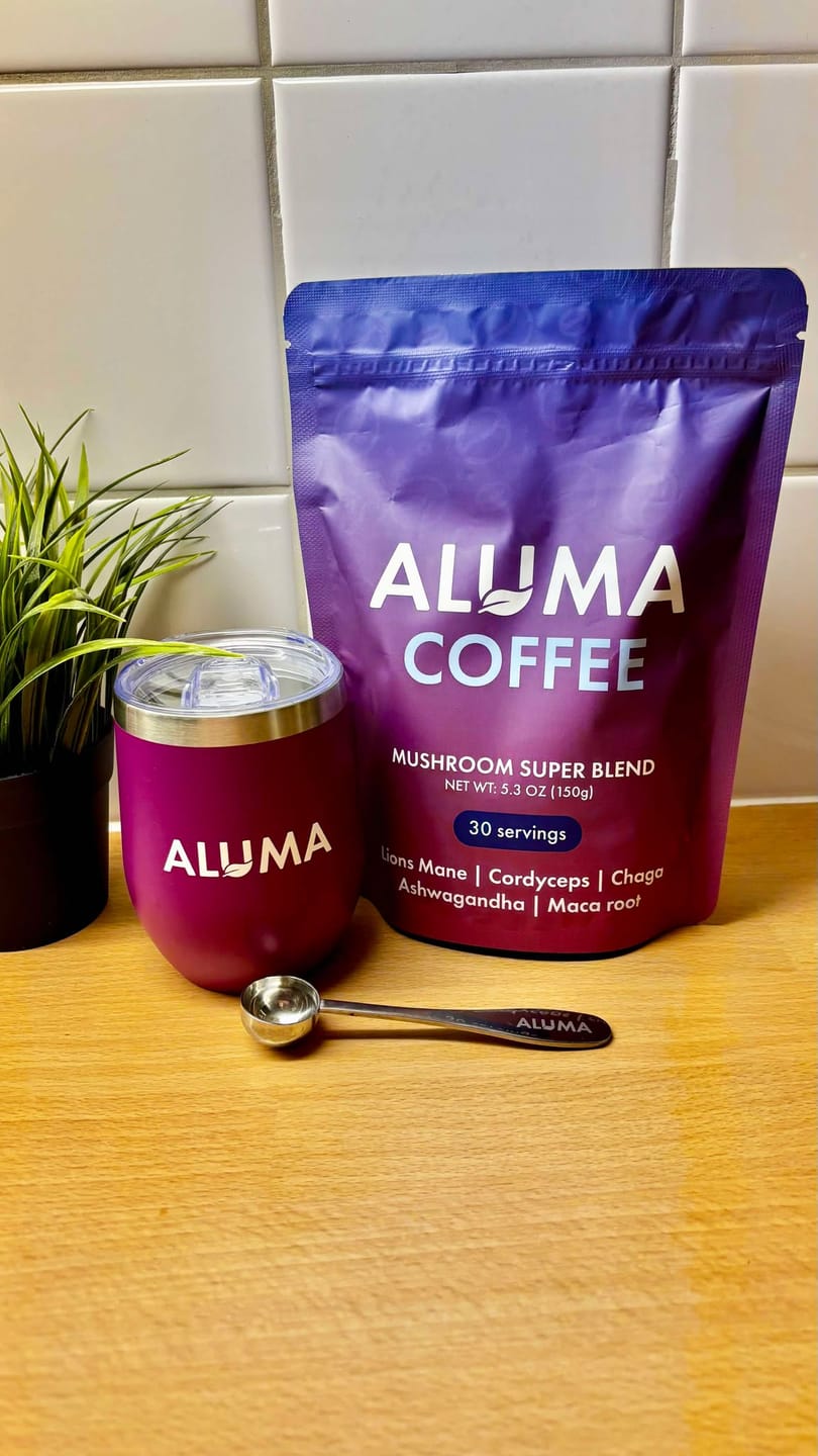 Customer photo review of ALUMA Mushroom Coffee