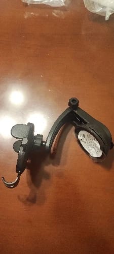 Customer photo review of Aluminum Car Phone Holder Mount 360° Rotatable Dashboard Mount Universal — Black | KIMLUD