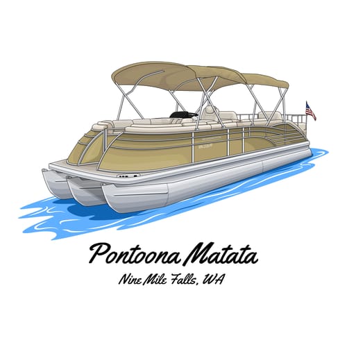 Customer photo review of Custom Digital Boat Artwork