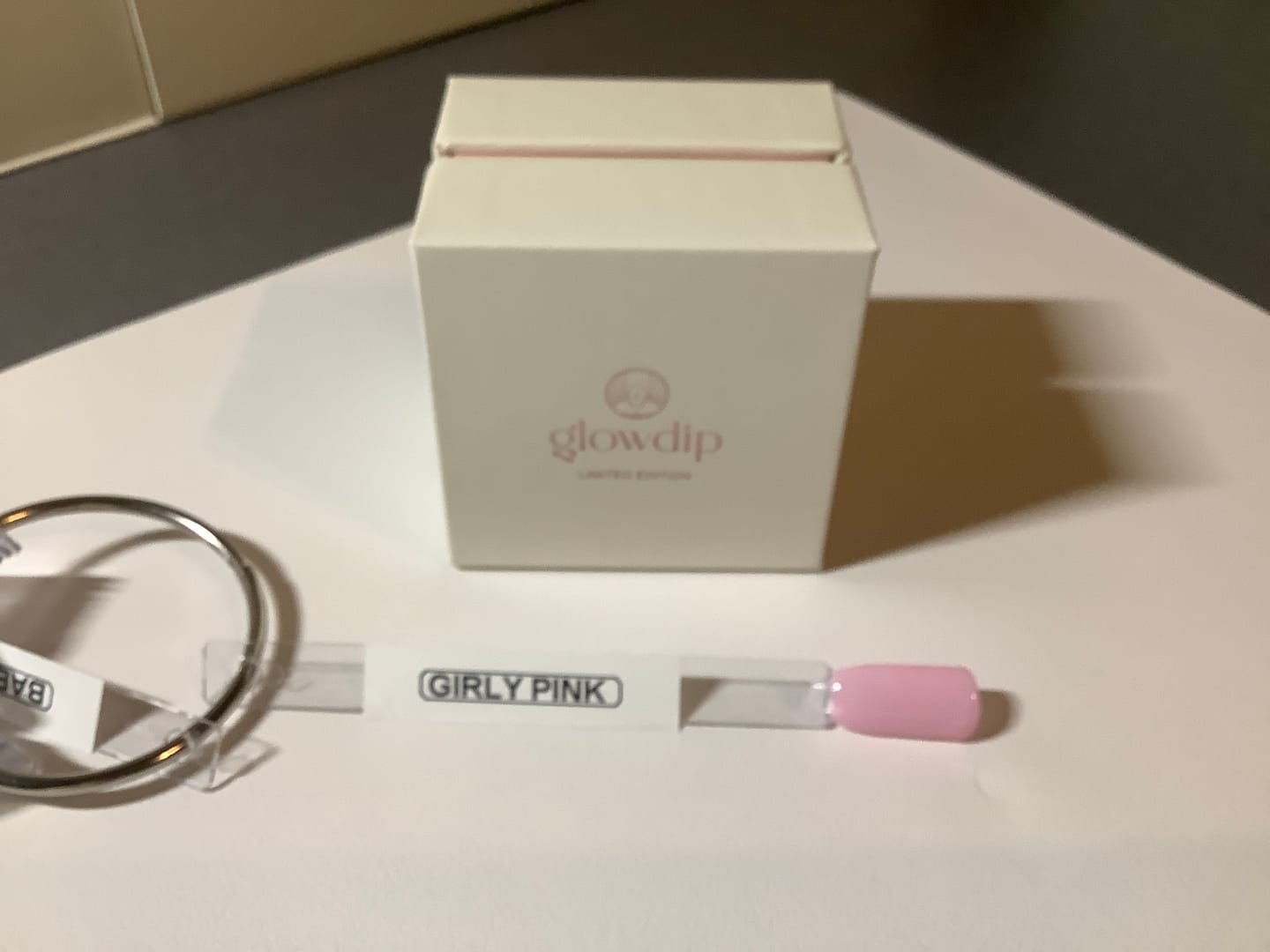Customer photo review of Girly Pink Dipping Powder