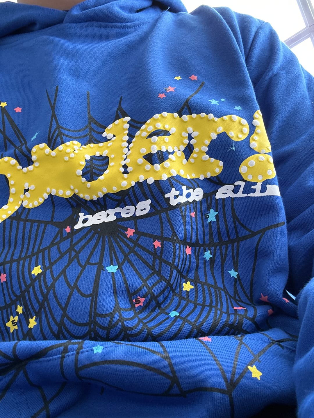 Customer photo review of SP5DER TC HOODIE BLUE