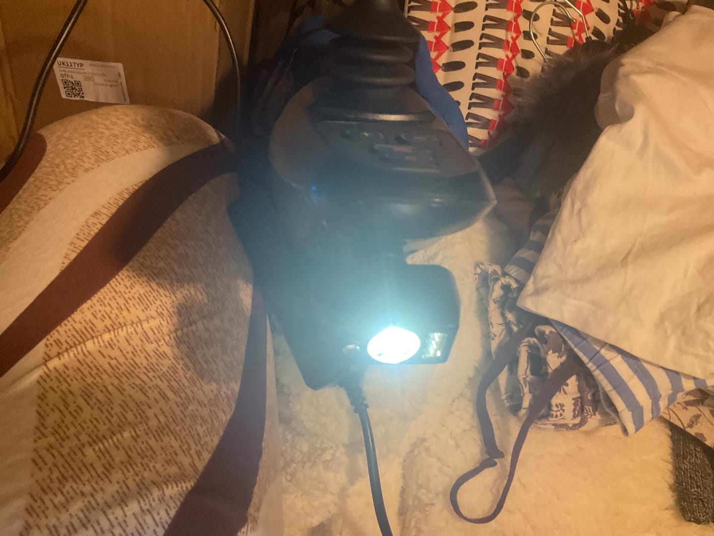 Customer photo review of Joystick light with USB for Electric Wheelchairs