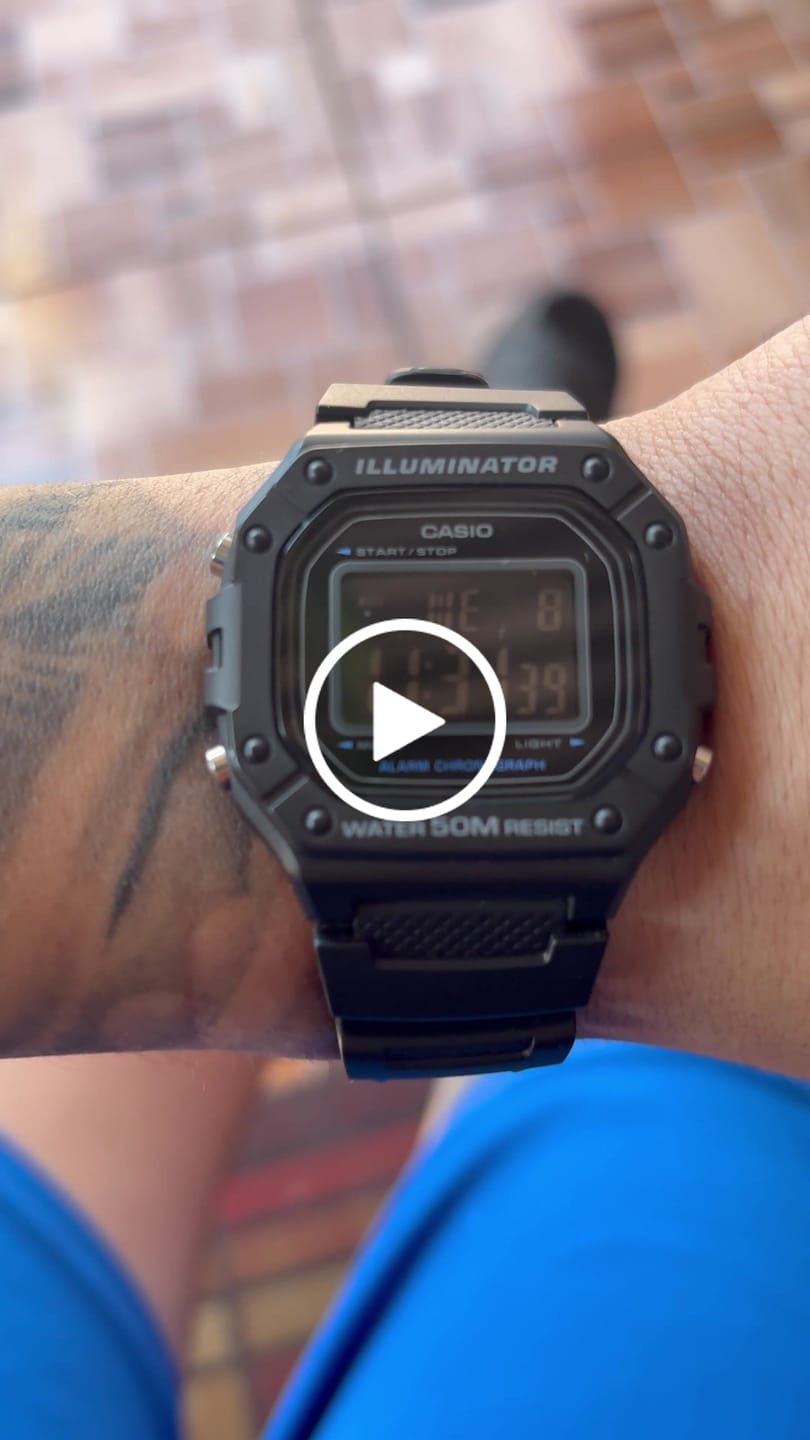 Customer video review of Reloj Casio Vintage W-218H-1BVDF Pantalla Negativa