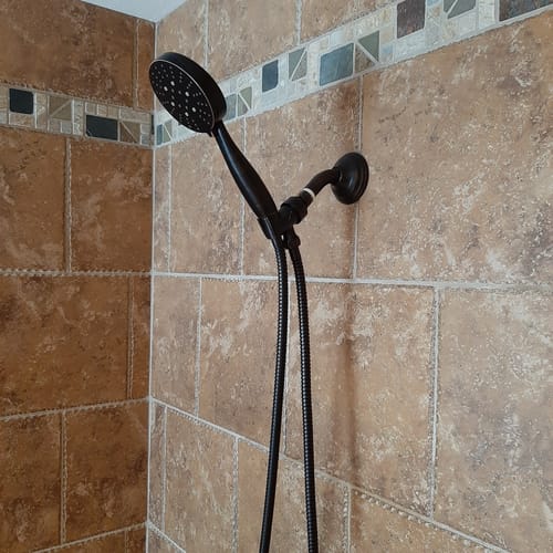 Customer photo review of 3-Spray Handheld Shower Head Set