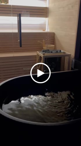 Customer video review of Nordhaus Ice Bath - Matte Black - Fluted + 4-6 Person Traditional Sauna