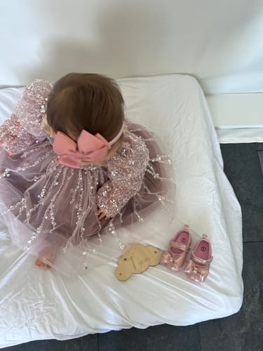 Customer photo review of Baby Girl  First Communion Dress Toddler Birthday Pageant Princess Dress