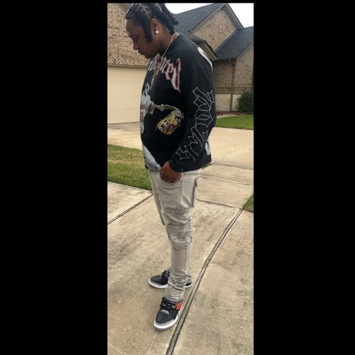 Customer photo review of Godspeed Strike Out L/S Tee Washed Black