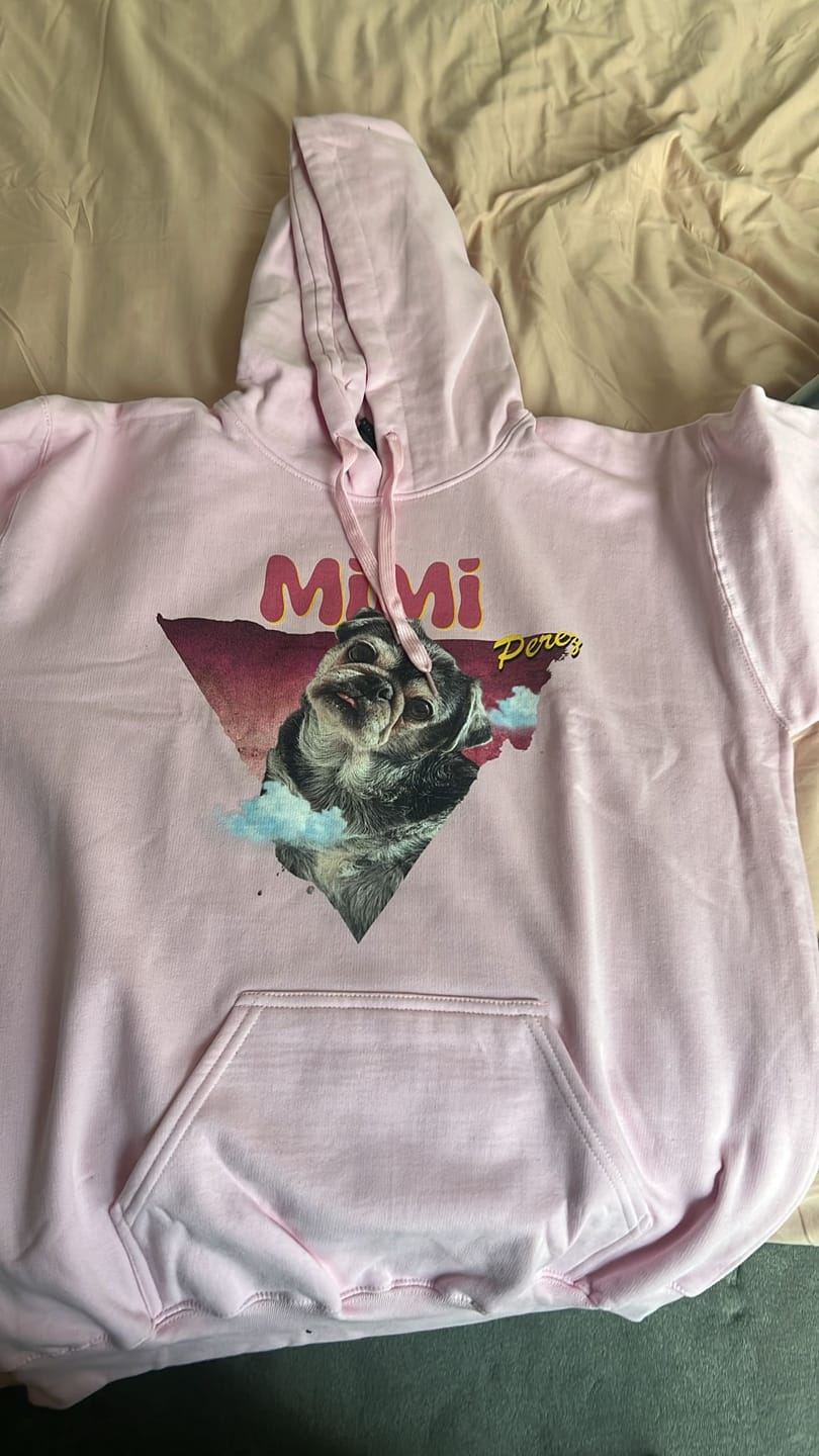 Customer photo review of Personalised Homage Hoodie | Ice
