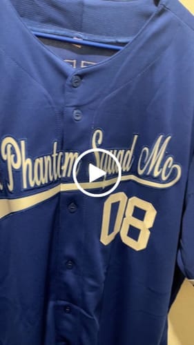 Customer photo review of Custom Black Red Stripe Fashion Raglan Sleeves Authentic Baseball Jersey