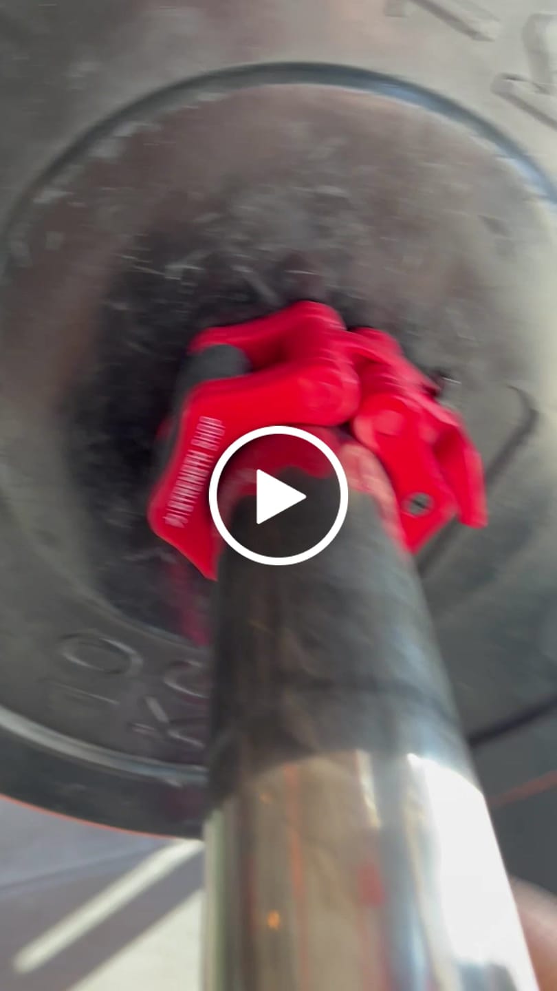 Customer video review of Olympic Flip Lock Collars - Red (Pair)