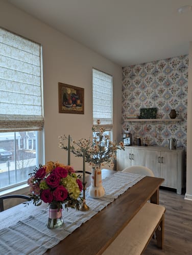 Customer photo review of Maple Floating Shelves