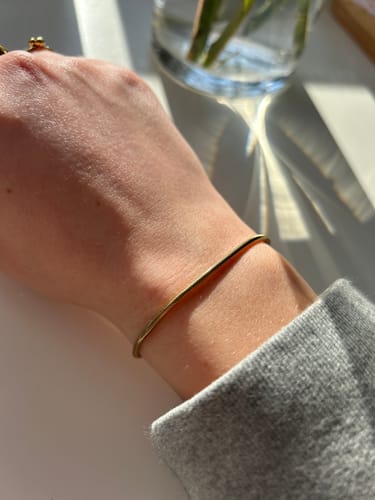 Customer photo review of Hi-Life Mini Sleek Armband 14K Vergoldet