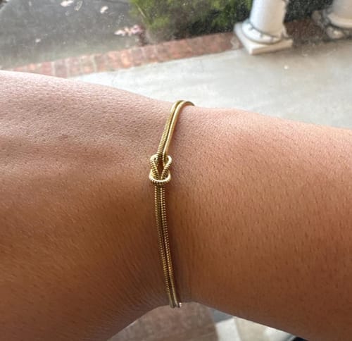 Customer photo review of Tie The Knot - Necklace!
