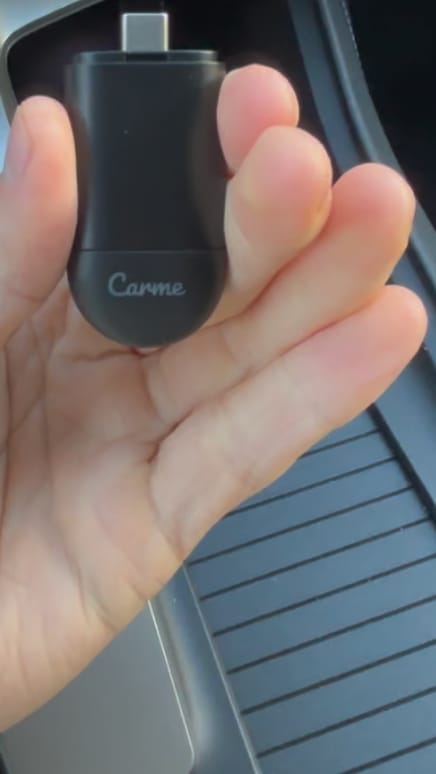 Customer photo review of Mini 2-in-1 Car Dongle