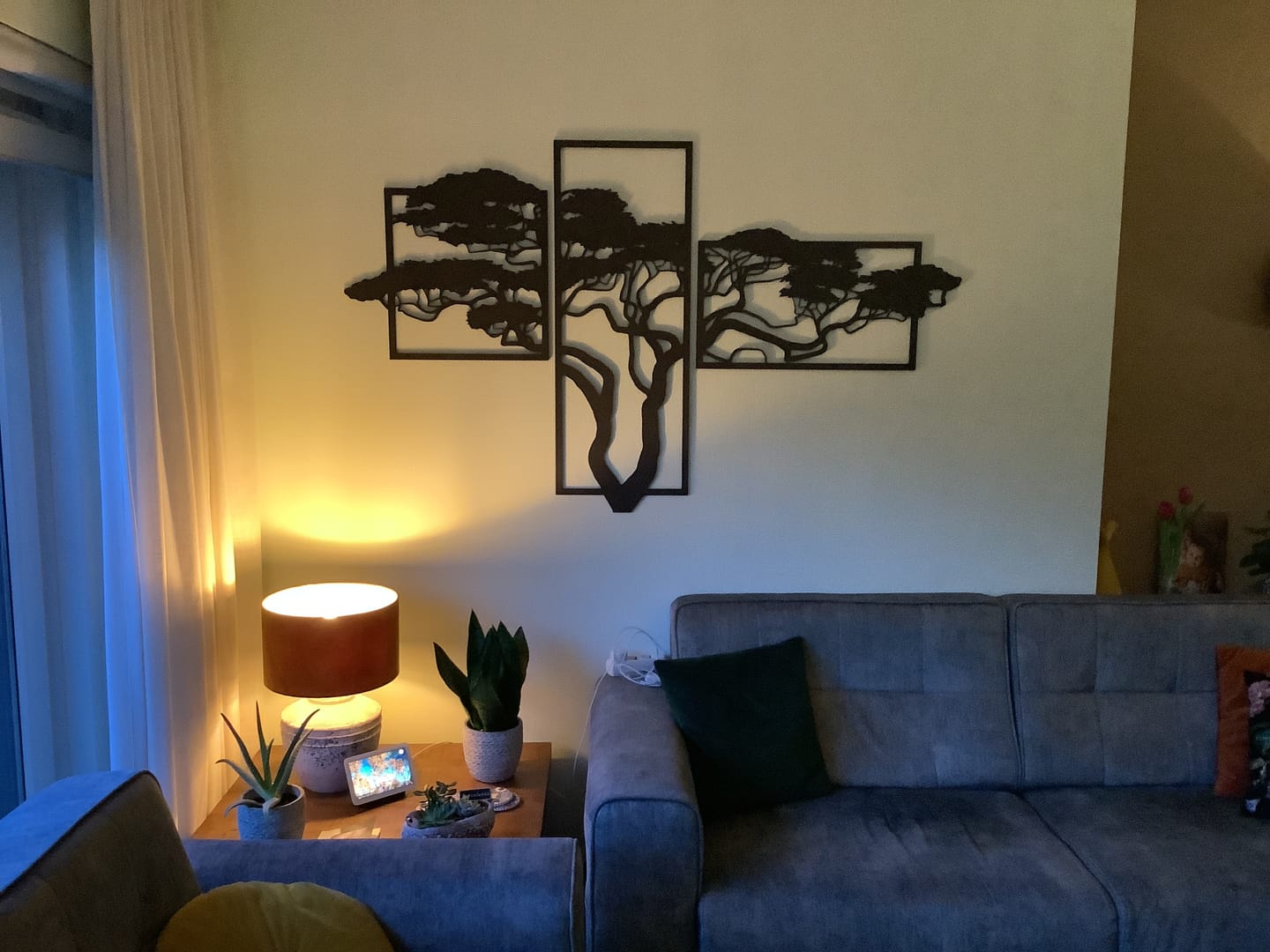 Customer photo review of Wanddecoratie | Acaciaboom 3-luik