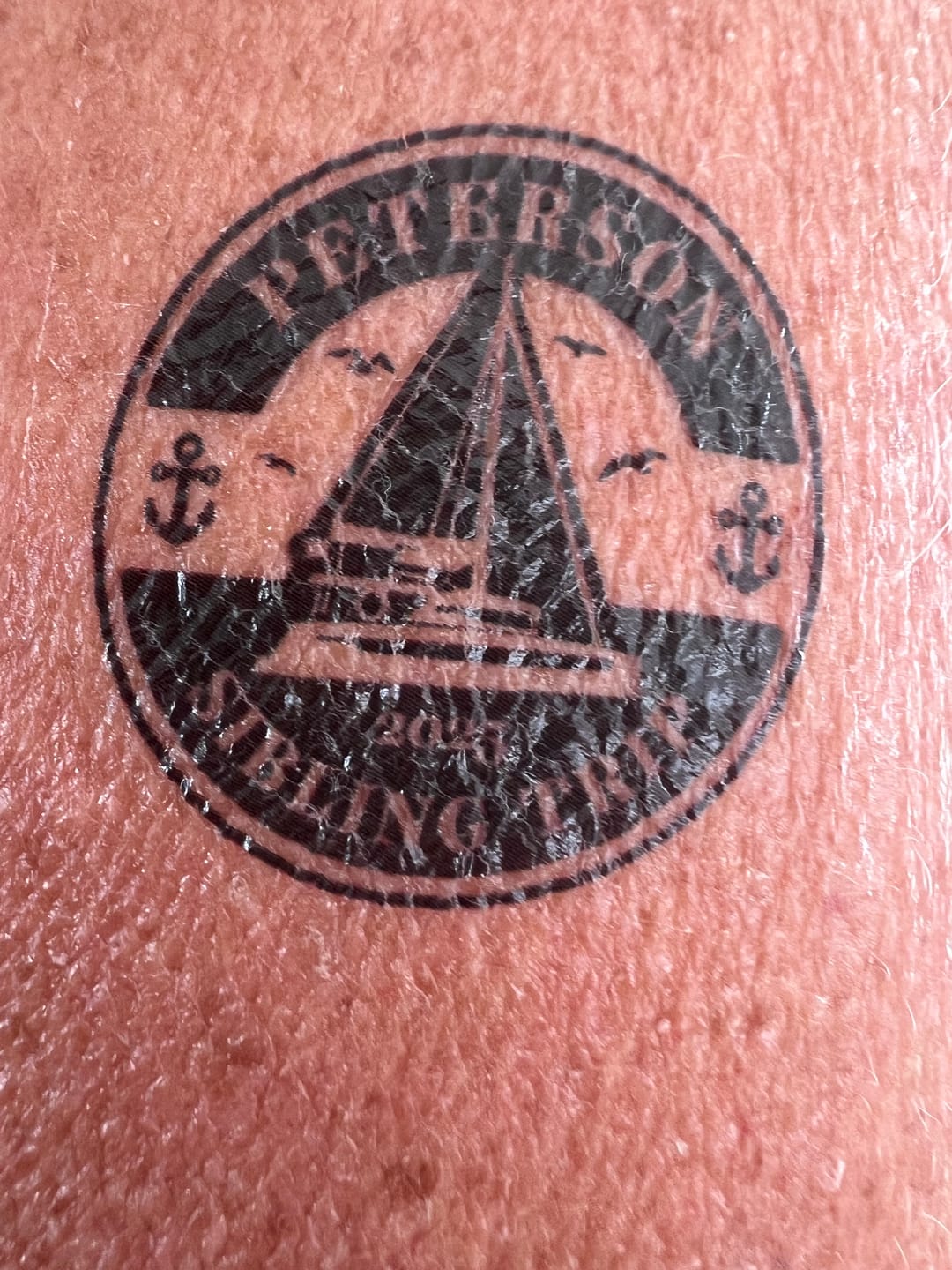 Customer photo review of Custom Photo Temporary Tattoo