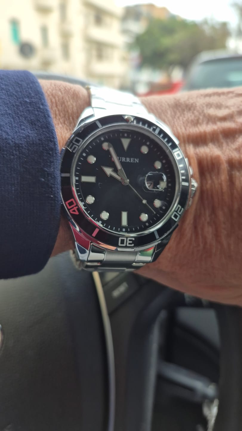 Customer photo review of Curren Sub® orologio uomo acciaio