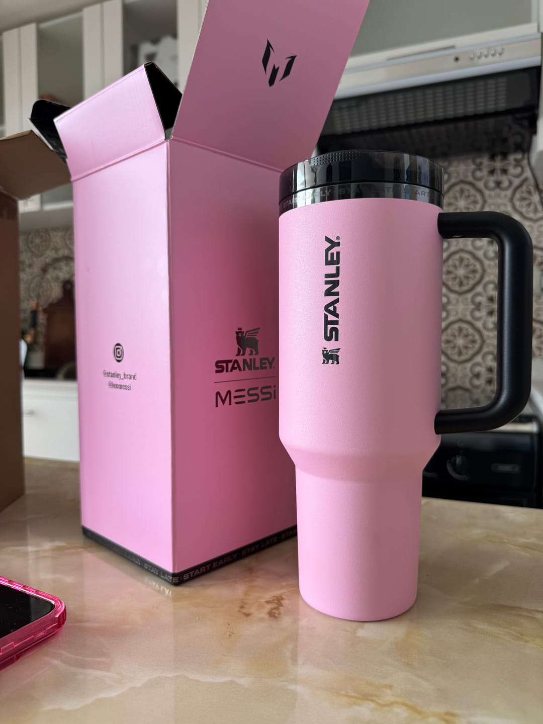 Customer photo review of Quencher Protour Pink | 1.18 lt MESSI X STANLEY 1913