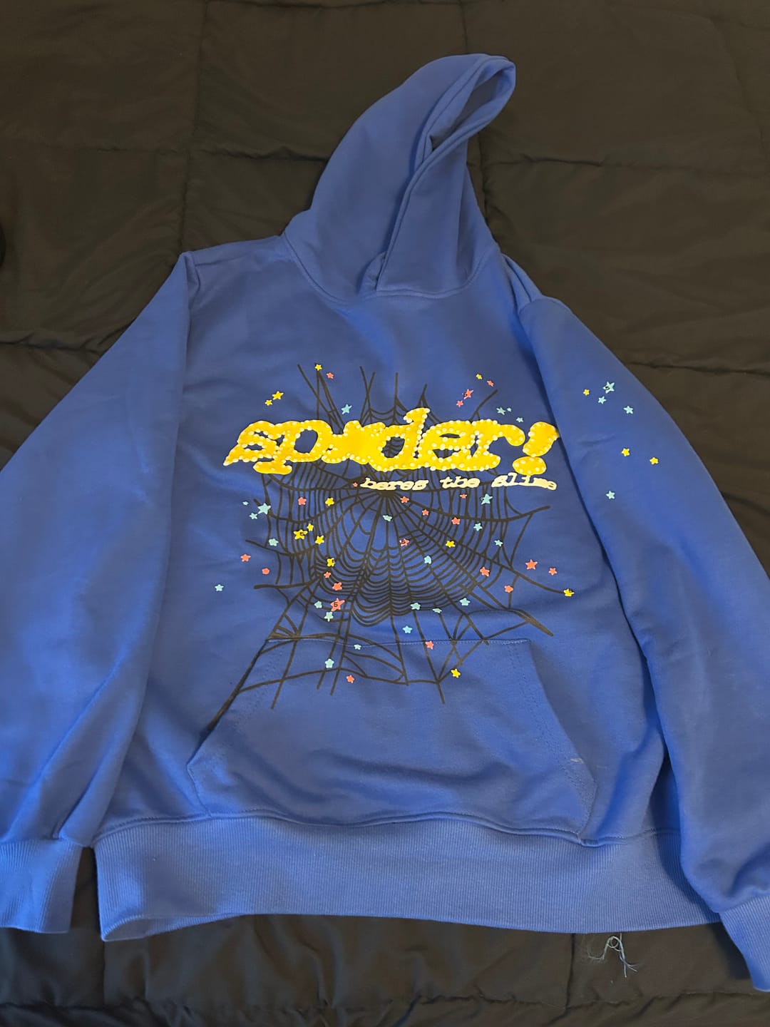Customer photo review of SP5DER TC HOODIE BLUE