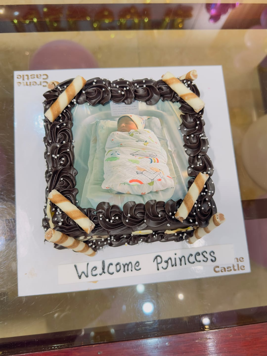 Customer photo review of Customized Photo Cake