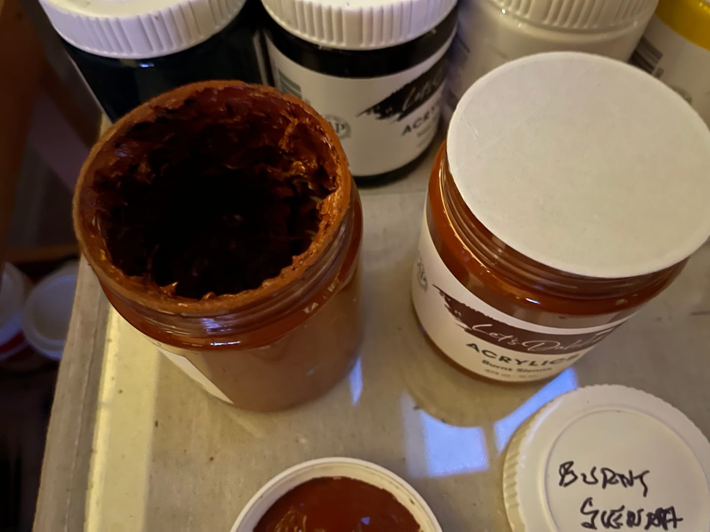 Customer photo review of Burnt Sienna 16 oz