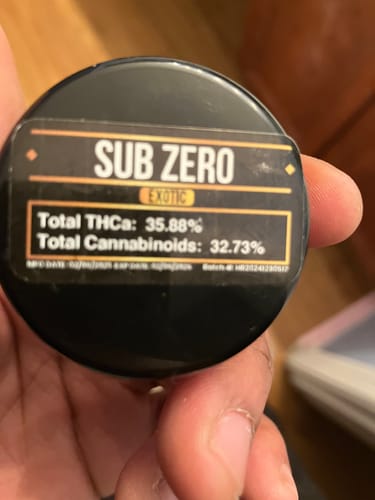 Customer photo review of Gold Spectrum THCA Flower (Exotic) - Sub Zero