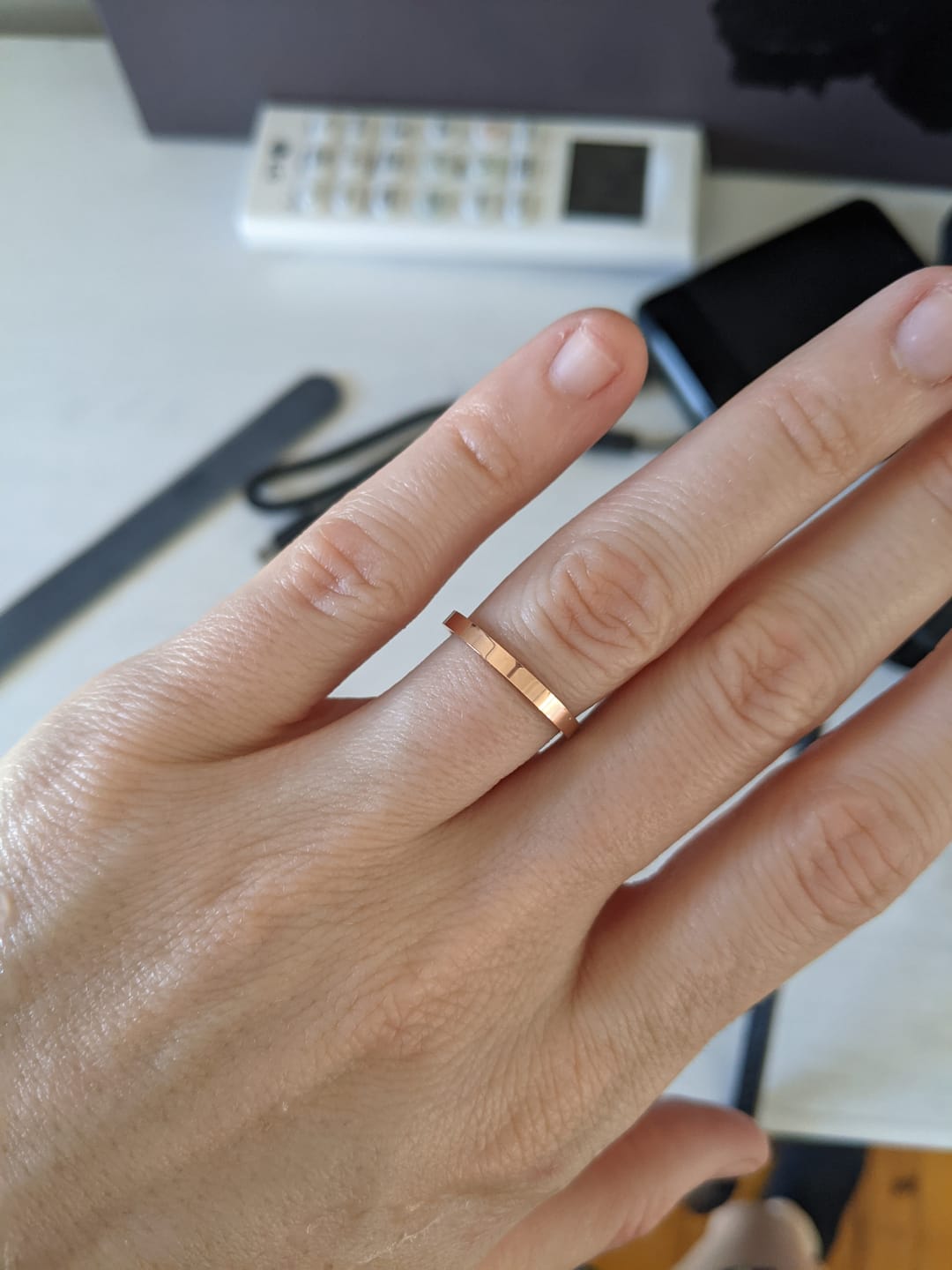Customer photo review of Delilah Band Ring
